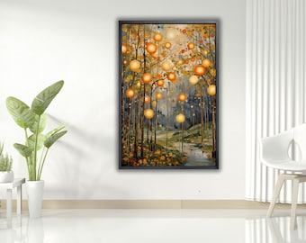 Gustav Klimt Landscapes in 25K! Set of 5. Print on Demand, Instant
