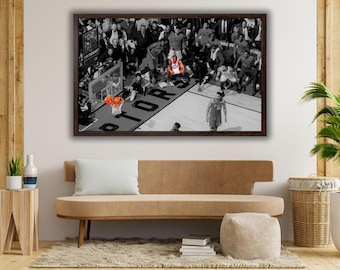Kawhi Leonard Last Shot Canvas, Toronto Raptors Man Cave Art