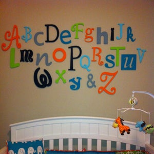 hanging letters for nursery