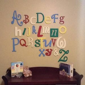 hanging wall letters for nursery