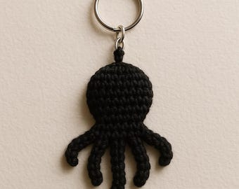Llavero de pulpo de crochet: accesorio marino hecho a mano
