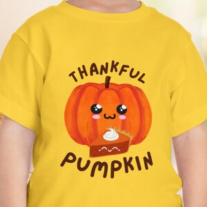 Thankful Pumpkin Toddler Tee | Pumpkin Thanksgiving Shirt