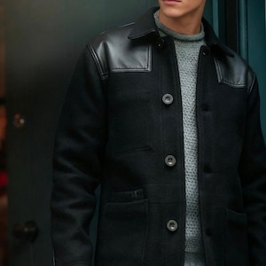 Curtis Donkey Black Jacket With Original Leather Patch