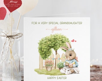 Personalized Easter Card - For a Special Granddaughter (KS064.1)