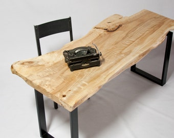 YOUR CUSTOM:  Live Edge medium DESK - Elegant - Natural - Modern