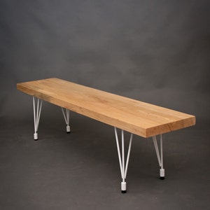 YOUR CUSTOM: Live Edge Maple BENCH Modern Simple Solid image 5
