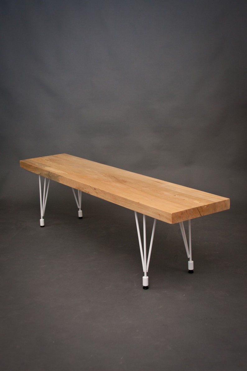 YOUR CUSTOM: Live Edge Maple BENCH Modern Simple Solid image 5