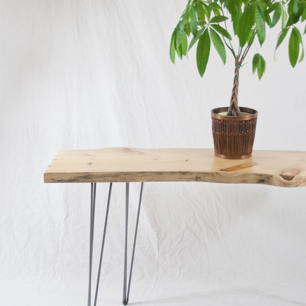 Knotty Pine Console Table - (SALE) - Rustic Modern - Reclaimed Wood