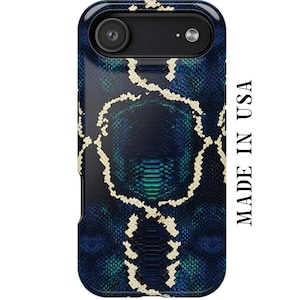Seamless Pattern Snake Skin Print iPhone MagSafe Tough Case 17 16 15 14 13