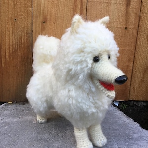 Crochet Samoyed Dog Pattern, Amigurumi Puppy (PDF Pattern)