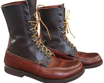 True Vintage 1930s 40s W.C. Russell Moccasin Co. Bird Shooter 10.5