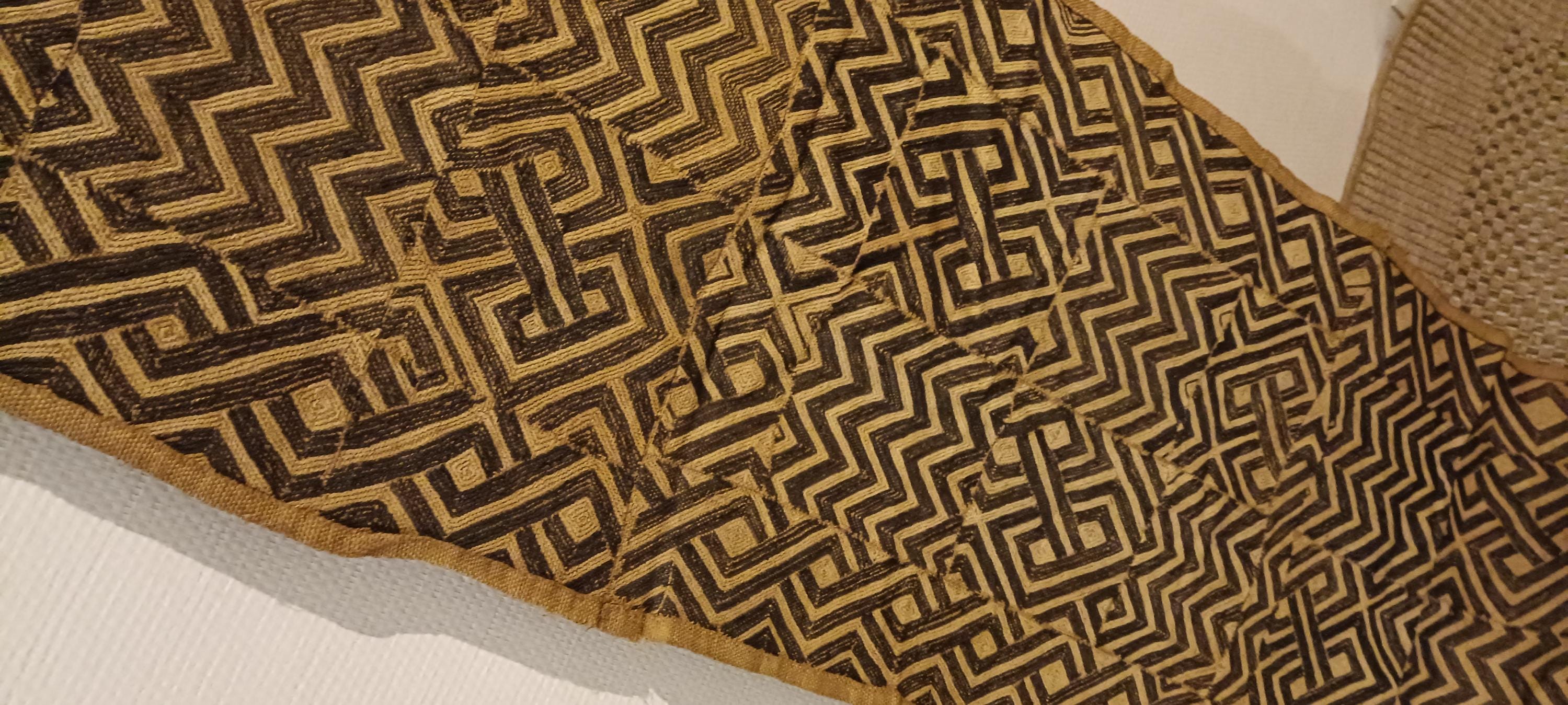 Kuba Kasai Fabric Woven Raffia Cord – Long African Textile Panel With ...