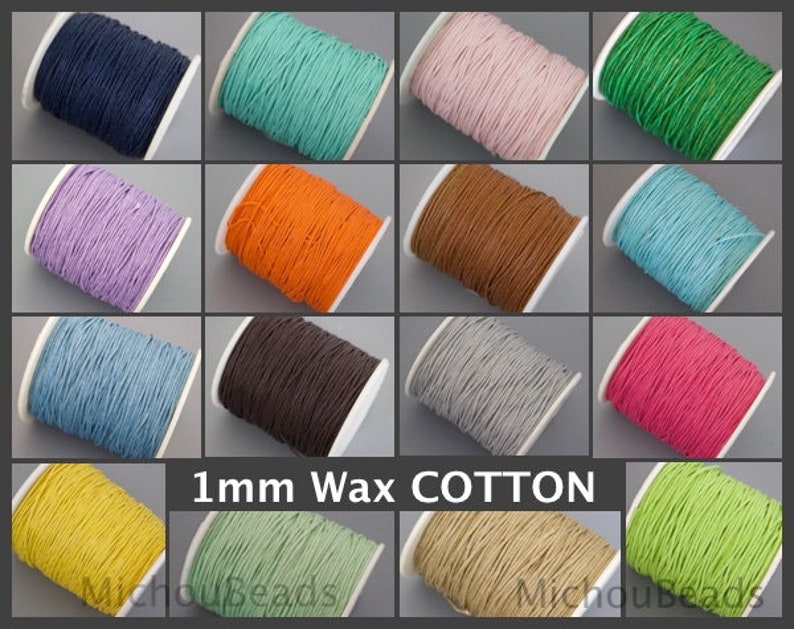 Wholesale 1mm Wax COTTON Cord 15 Yards YELLOW Polished Strong Lightly Waxed Cotton Shamballa Macrame Braiding Beading Wrap Bracelet