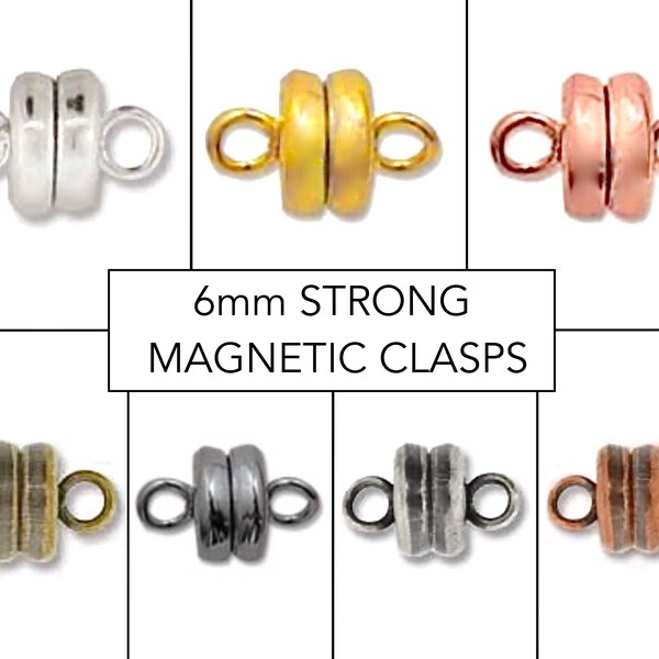 10pcs 18x6mm Copper Strong Magnetic Clasps For Jewelry Making – Necklace & Bracelet Findings