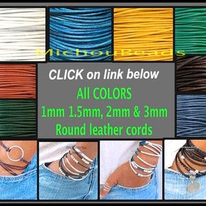 5 Yards 2mm Round LEATHER Cord DARK Green 15 Feet Genuine Natural Lead free dye Indian Boho Leather Cording By the Yard USA Wholesale image 3