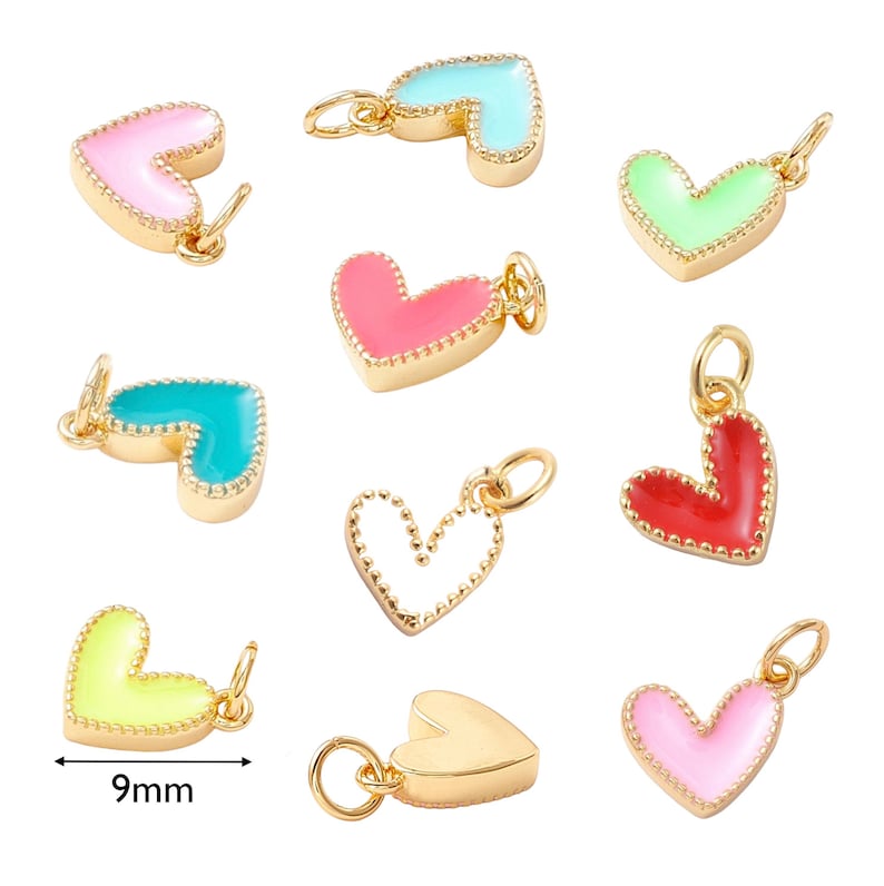 Blue Hearts 9mm Charm main image 1