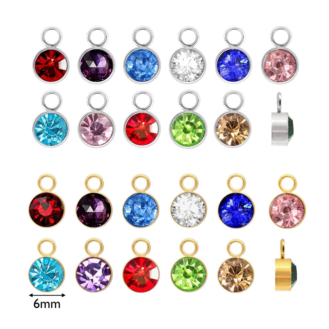 UNICRAFTALE 9pcs 9 Couleurs Breloques Connecteur Strass