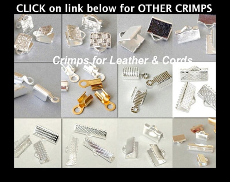6568 Usa Discount Crimps BULK 26 Textured 22mm Bright SILVER Iron Ribbon End CRIMPS 22x6mm Rectangle Clamp Crimps Leather and Cord
