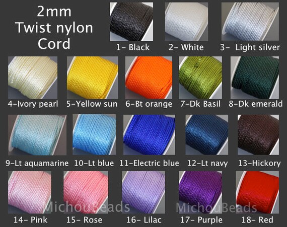 Silky Baby Pink Cord 2mm X 50m jewellery bracelet kids Friendship Satin Rattail