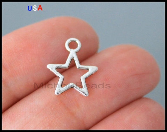 4 Chakra Pendant Charms Antique Silver Tone Vishuddha Throat Chakra SC4161
