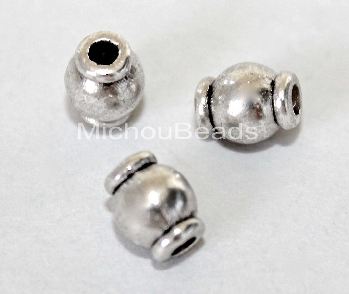 50/100/200 pcs Retro style beautiful Tibet silver alloy interval beads 6x5 mm 50/100/200 pcs Retro style beautiful Tibet silver alloy interval beads 6x5 mm