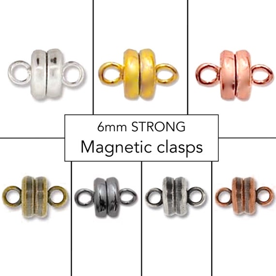 12 Magnet Necklace Clasps for 4mm Tubing 