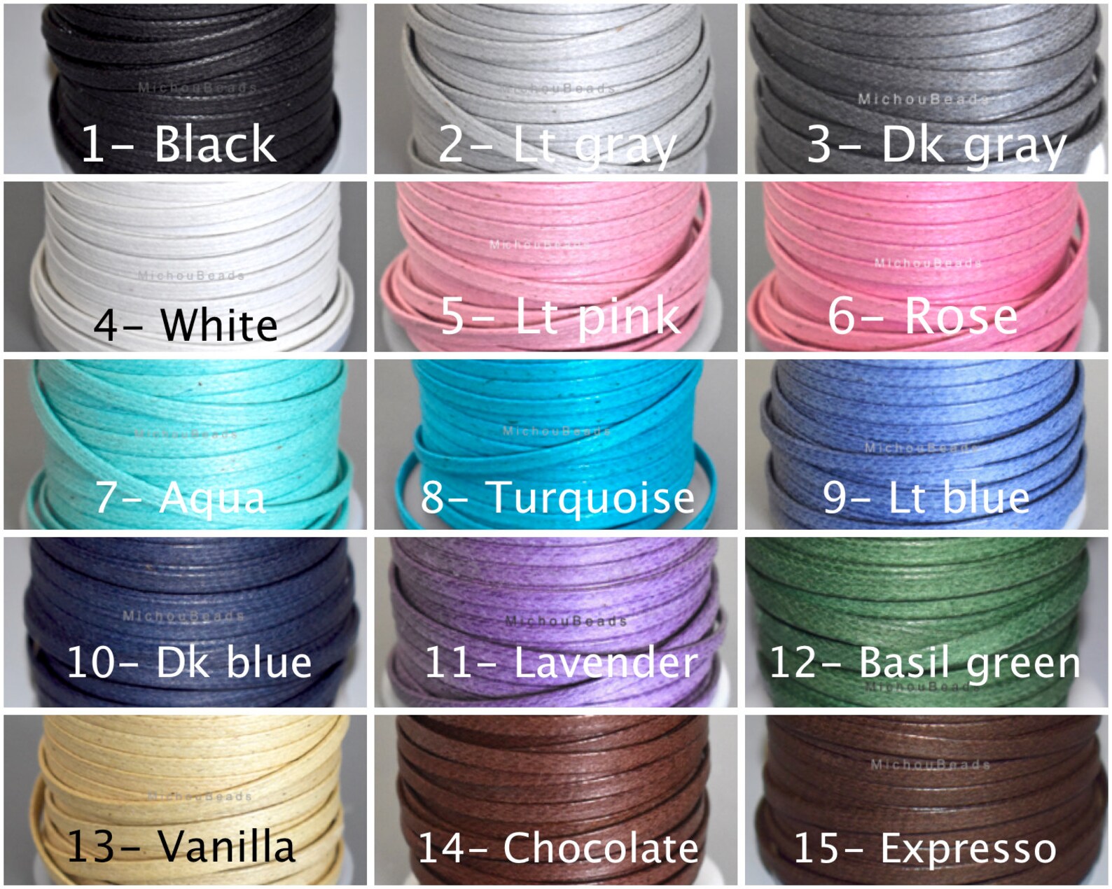 4mm FLAT COTTON Cord 4x1mm Wax Cotton Cord by the Yard Etsy