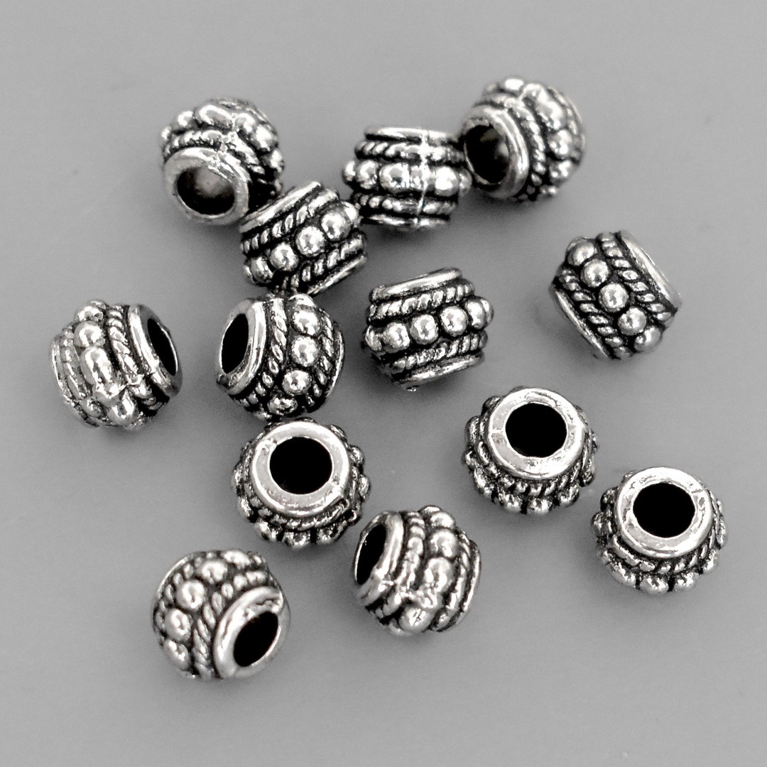 20pcs Antique Golden Tibetan Alloy Square Beads – Nickel Free Loose Spacer Beads 13x11mm