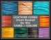 2mm Round Indian LEATHER Cord - Lead Free Natural Regular Distressed Metallic Leather by the Yard Wholesale - Pick COLOR / LENGTH - Usa