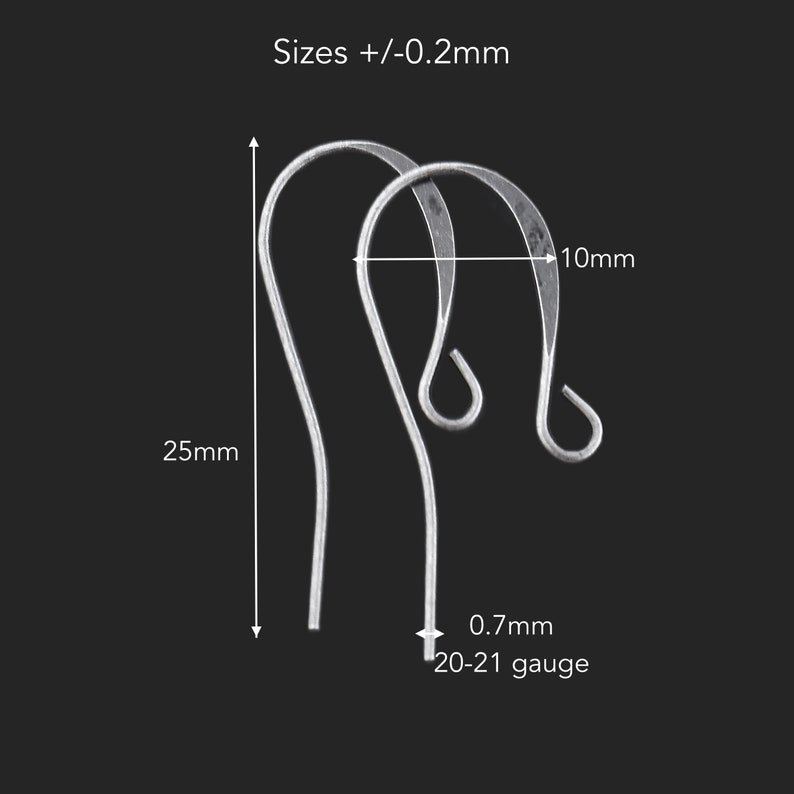 25mm Tall classic simple fishhook hook ear wire with loop earring findings silver gold copper antique bronze wholesale volume bulk discount