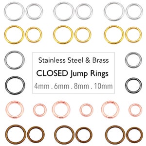 50pc 4mm 26-Gauge Stainless Steel Jump Rings - Bead Box Bargains