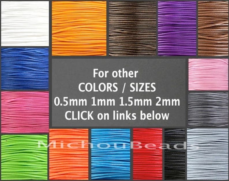 Usa Wholesale 1 Yard 0.8mm KOREAN Waxed Cord SEA GREEN 3 Feet Round Soft Shiny Polyester Wax Cord for Beaded Wrap Stringing Bracelets