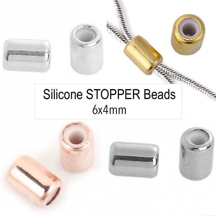Silicone stopper best sale beads