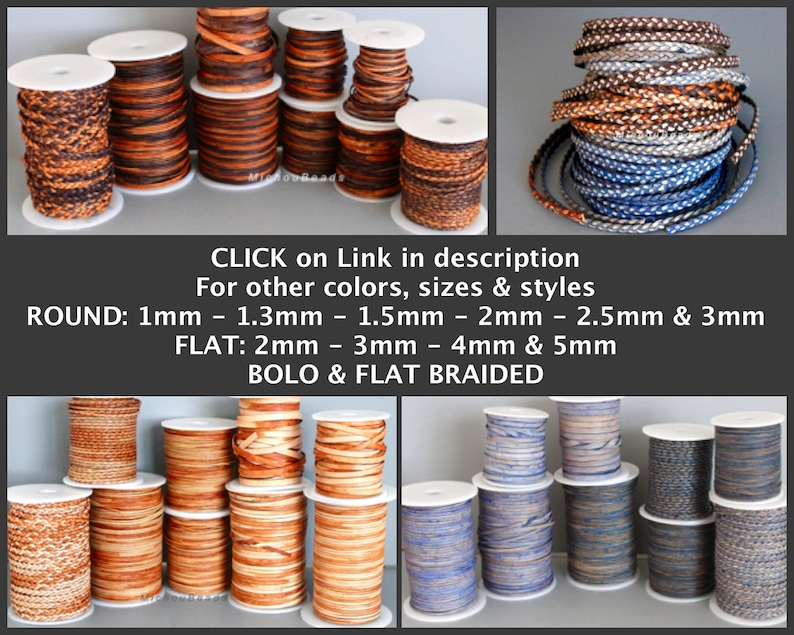 1 Yard 3 Feet RUSTIC BROWN Distressed Genuine Leather 1.3mm Round LEATHER Cord Diy Gypsy Boho Rings Chocker Necklaces Wrap Bracelets