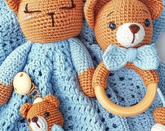 Patrón de crochet para amigurumi de bebé (PDF): Tutorial para muñeco recién nacido, peluche fácil de usar, descarga instantánea