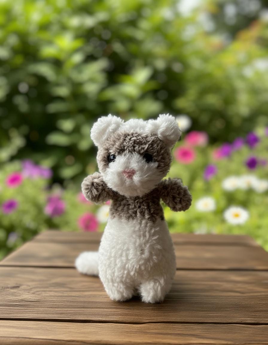 23 Ferret Crochet Patterns to Stitch Cute, Floppy, and Realistic Amigurumi 10 Realistic Ferret Amigurumi Plush Toy Tutorial