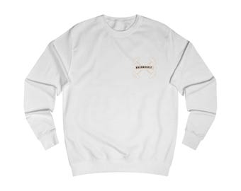 Sudadera BrandonFit: Cuello redondo cómodo, de grosor medio-alto