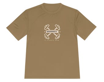 Camiseta de poliéster BrandonFit: camiseta ligera para entrenar