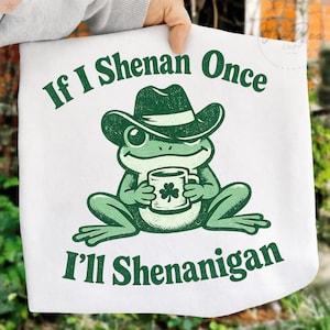 Si hago una travesura, una travesura enferma PNG: Rana divertida Juego de palabras irlandés Día de San Patricio PNG Arte de trébol de la suerte