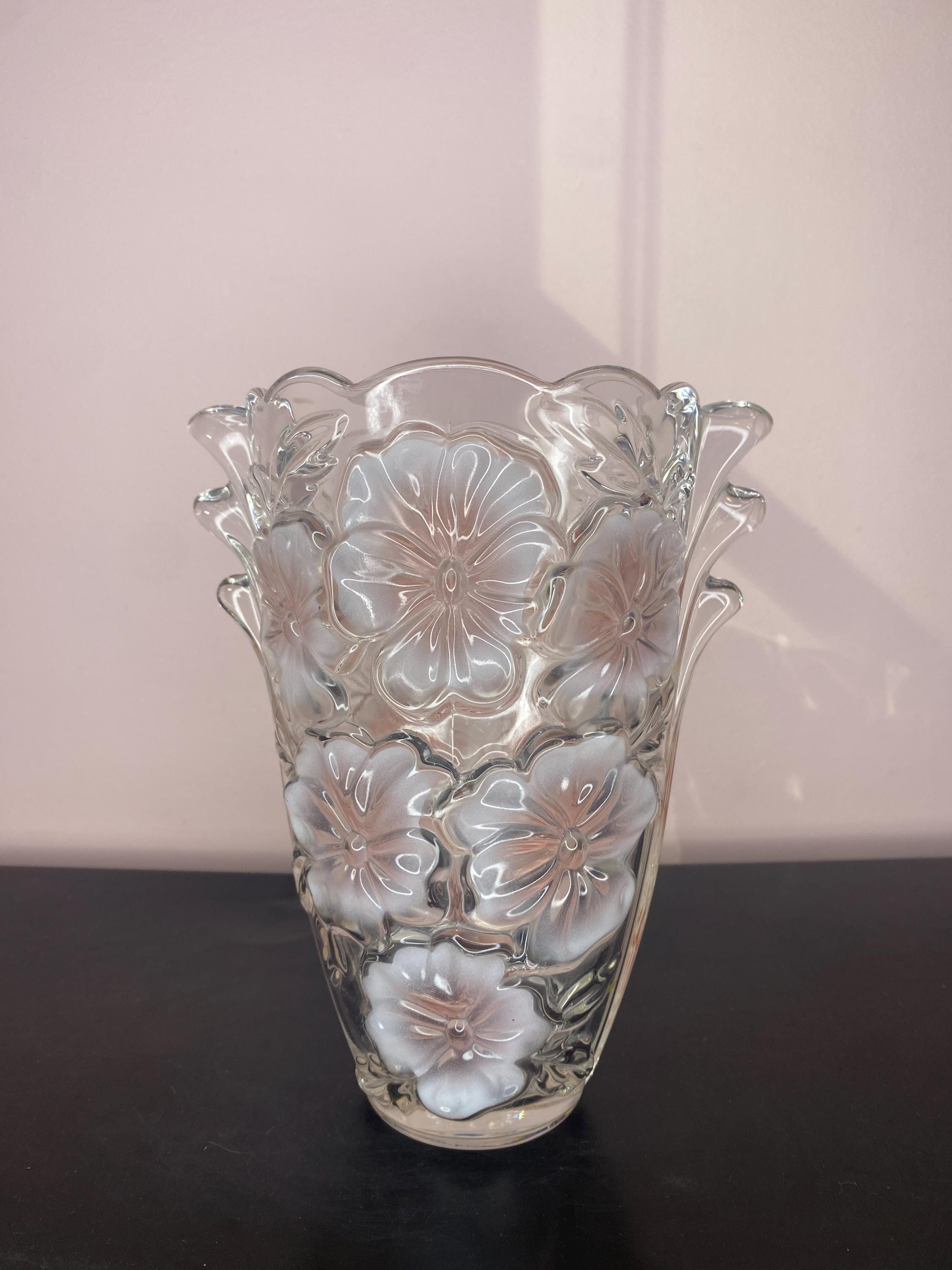 Mikasa Crystal Vase - Etsy