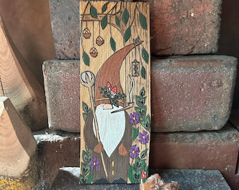 Gnome - Gnomes - Woodland - Forest - Forest Gnome - Nature - Rune - Runes - Wizard - Fairy - Magical Art - Wood Burning - Pyrography