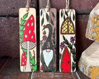 Bookmarks - Fox - Mushroom - Fairy Door - Gnome - Gnomes - Witchy -Witch - Toadstools - Magical -Enchanting Bookmarks - Woodland - Forest