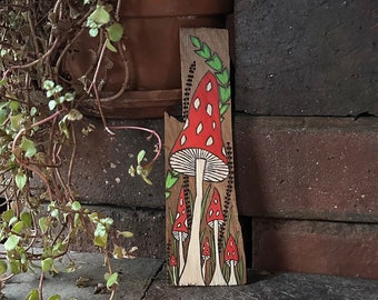 Mushroom - Mushroom Art - Mushroom Decor - Toadstool - Magical - Magical Art - Enchanted Forest - Fairy - Fairy Art - Witchy