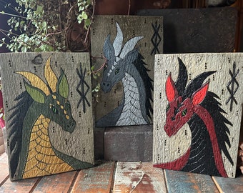 Dragon - Dragons - Dragon Art - Magical Art - Mystical Art - Medieval - Witch - Witchy - Pagan - Protection - Faerie - Fairy