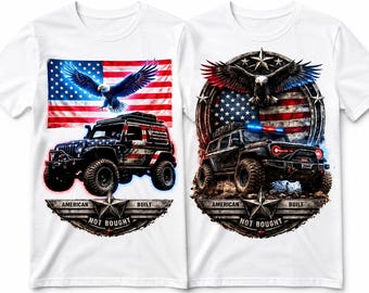Patriotic Eagle 4x4 American Flag Design | Sublimation DTF (Instant Download)