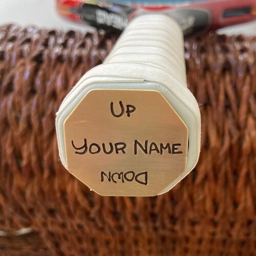 Tennis Racquet Nameplate. Solid Brass. Fits Most Racquets. Etsy