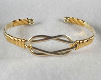 Bracelet TUTORIAL Wire wrapped Cuff pdf   "Knotted Cuff" - Learn to make this bracelet. Intermediate