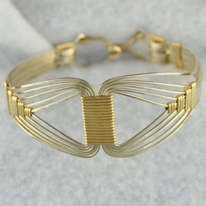 Egyptian Bracelet TUTORIAL.  Wire wrap tutorial