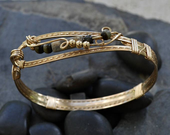 Wire Wrap Bracelet Tutorial Only Traditional Style With Top Closure