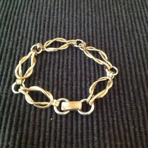 Men's Sailors Knot Link bracelet Heavy weight Sterling silver. image 3